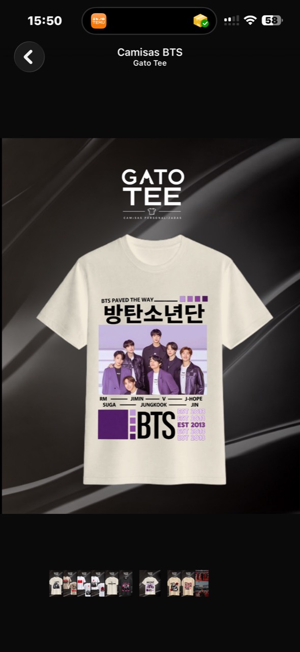 Camisa BTS 03