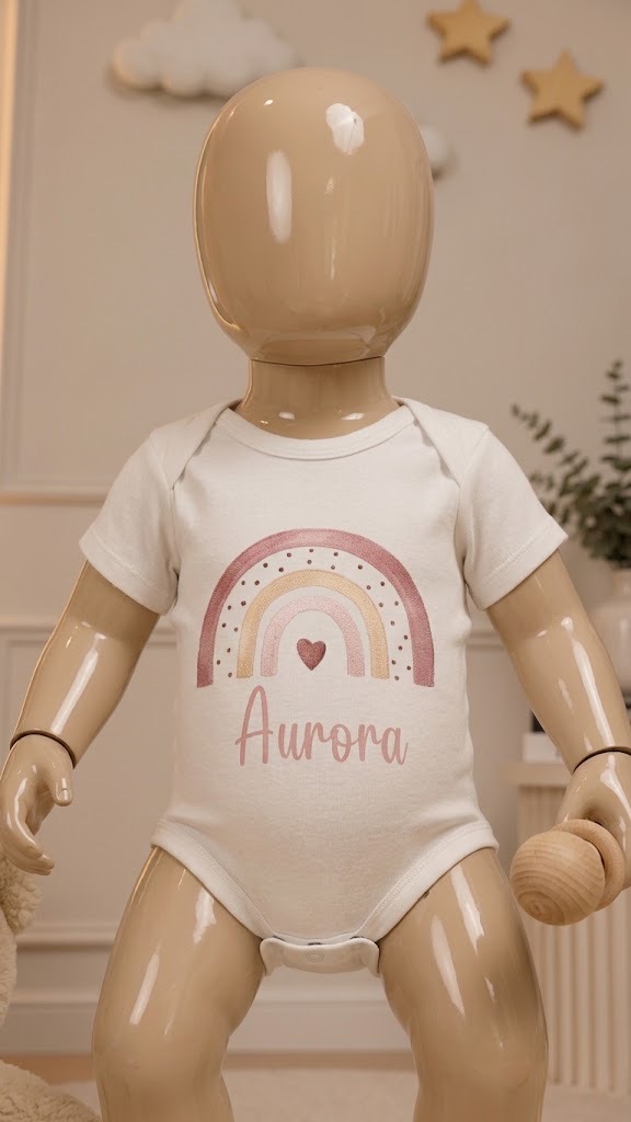 Body Arco-íris com Nome